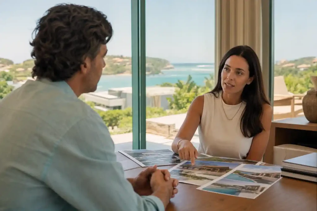 anunciar imóvel em Búzios - Homem anunciando imóvel em Búzios via plataforma digital